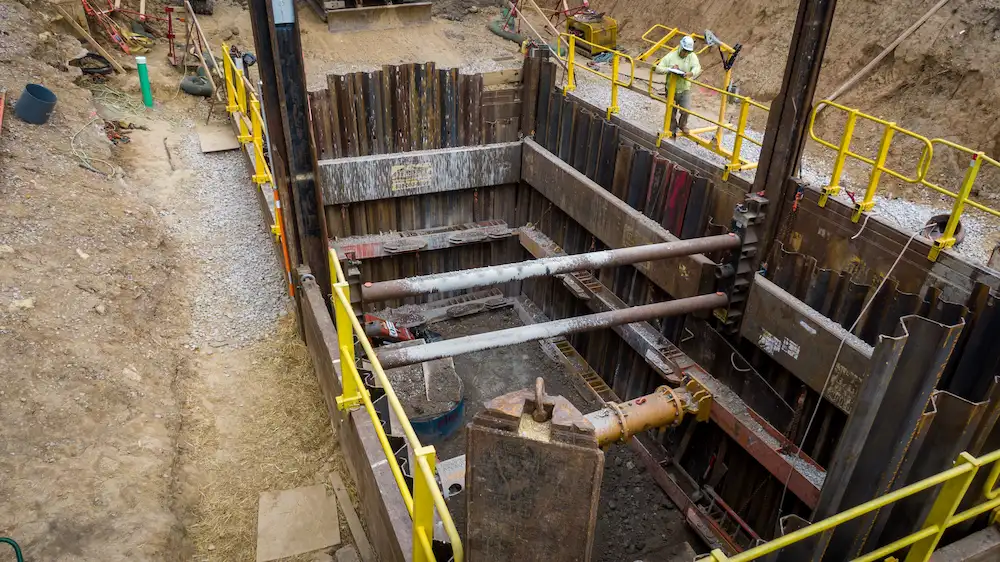 Hydraulic Trench Shoring